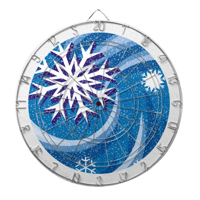 Snowflakes in the Wind - Dartboard (Front)