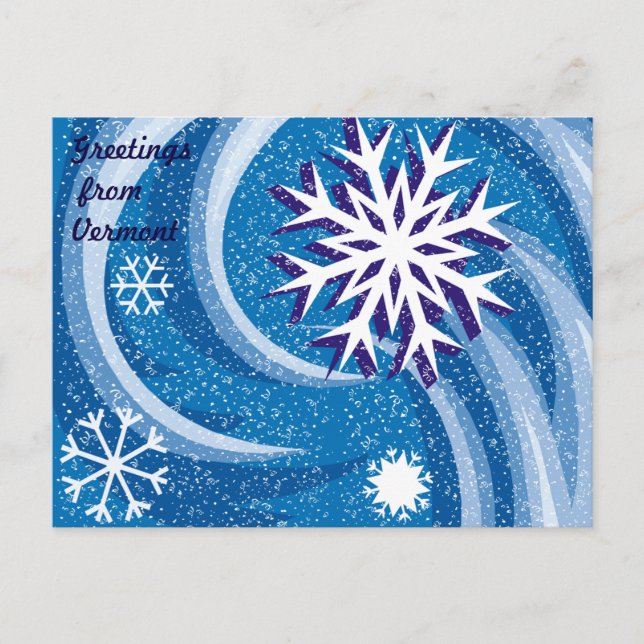 Snowflakes in the Wind - Postcard (Front)