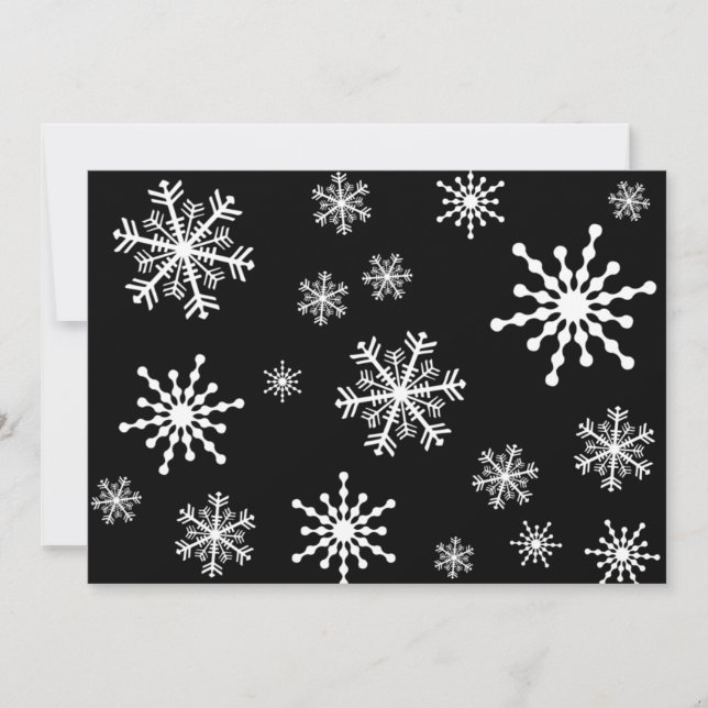 Snowflakes Invitation (Front)