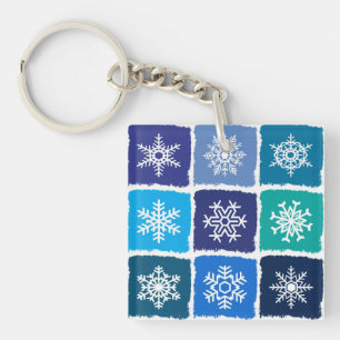 Snowflakes Key Ring