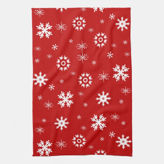 Snowflakes Kitchen Towel (Vertical)