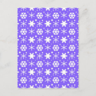 Snowflakes Lavender Postcard