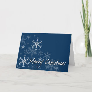 Snowflakes Merry Christmas Card
