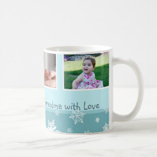 Snowflakes Merry Christmas Grandma Mug