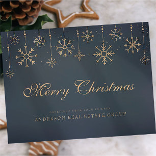 Snowflakes   Merry Christmas Greetings Postcard