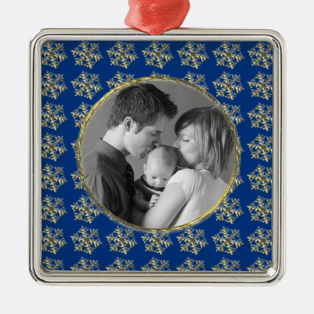 Snowflakes Metal Tree Decoration (Front)