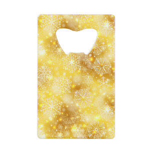 Snowflakes on golden