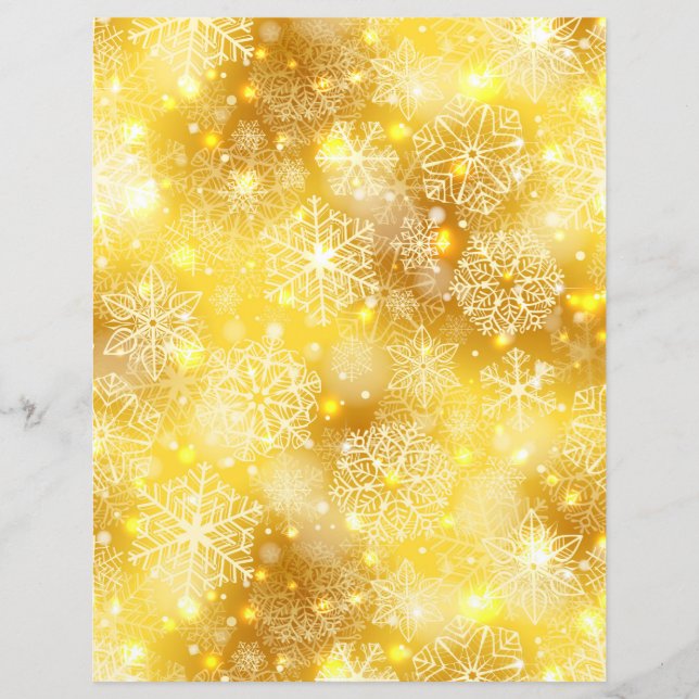 Snowflakes on golden (Front)