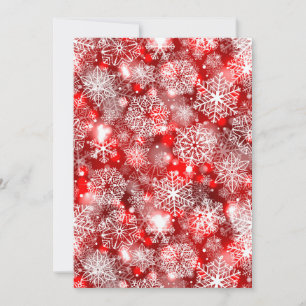 Snowflakes on red