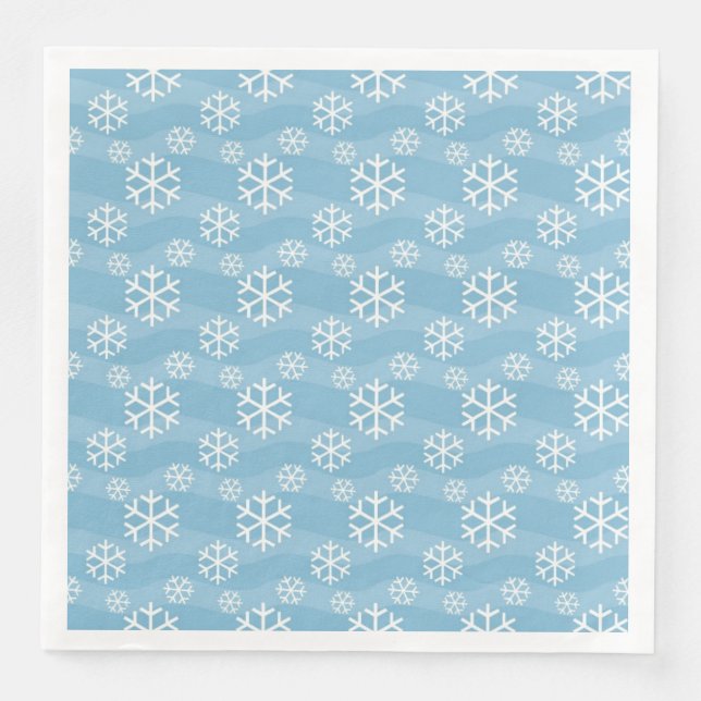 snowflakes paper napkins (Front)