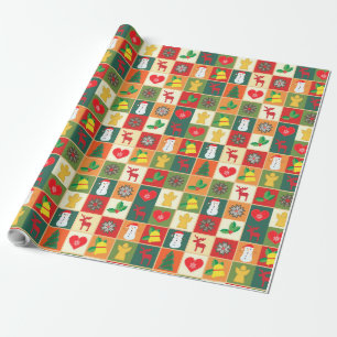 Snowflakes Pattern-Christmas Holiday Wrapping Paper