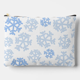 Snowflakes Pattern Large Accessory Pouch