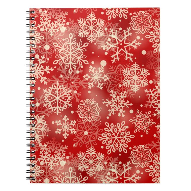 Snowflakes pattern notebook (Front)