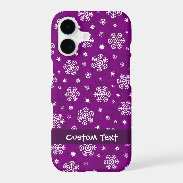 Snowflakes Pattern on Purple (Back)