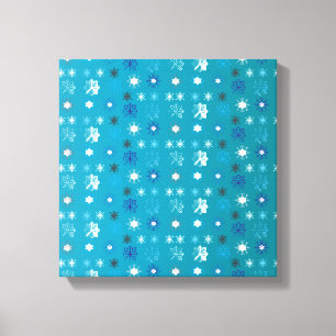 Snowflakes pattern VII Canvas Print