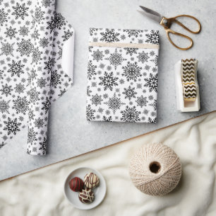 Snowflakes pattern  wrapping paper