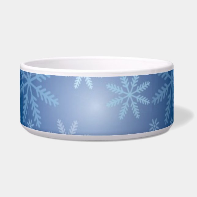 Snowflakes Pet Bowl (Front)