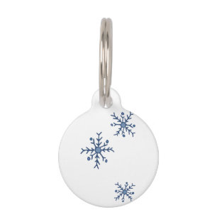 Snowflakes Pet Tag