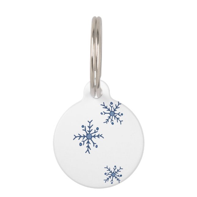 Snowflakes Pet Tag (Front)