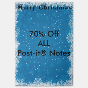 Snowflakes Post-it Notes
