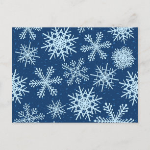 Snowflakes, postcard