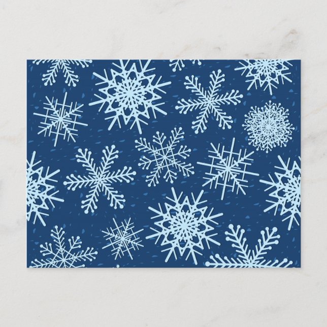 Snowflakes, postcard (Front)