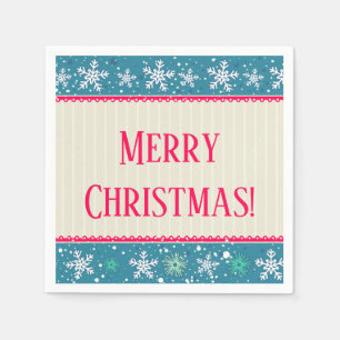 Snowflakes & Presents Napkins