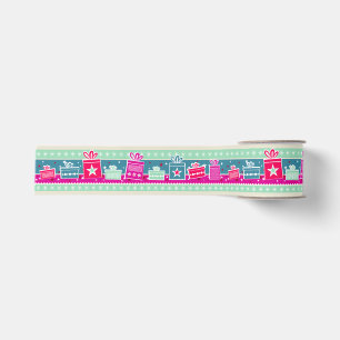 Snowflakes & Presents Ribbon Grosgrain Ribbon