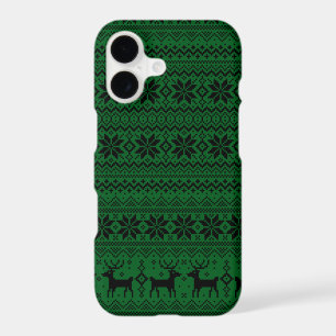 Snowflakes Reindeer Xmas Pattern Christmas Sweater