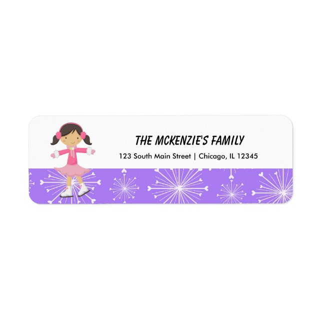 Snowflakes Return Address (Front)