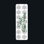 Snowflakes Return Address Labels<br><div class="desc">Style: Return Address Labels Add the perfect detail to your letters, invitations and packages with our Signature Return Address Labels. Your photos, images, and text will look vibrant with full colour printing. Featuring a matte finish, these labels are easy to write on, making them great stickers for custom gift tags....</div>