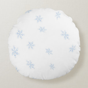 Snowflakes Round Cushion