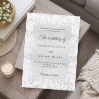 Snowflakes silver winter wedding