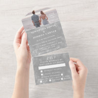 Snowflakes Snow Grey Winter Wonderland Wedding