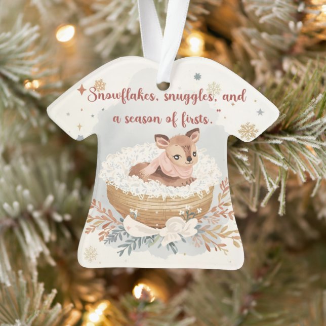 Snowflakes, Snuggles & A Season of Firsts Ornament (Tree)