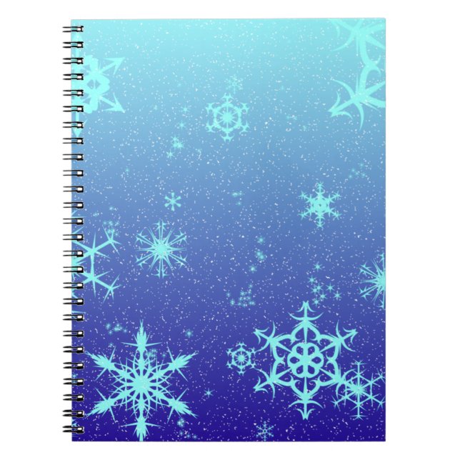 Snowflakes Spiral Notebook (Front)