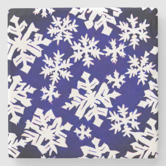 Snowflakes Stone Coaster