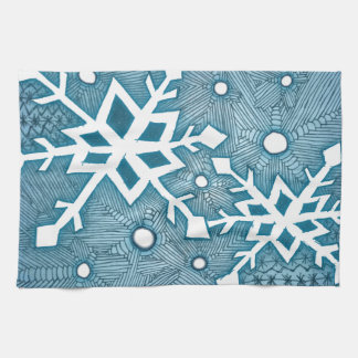 Snowflakes Tea Towel