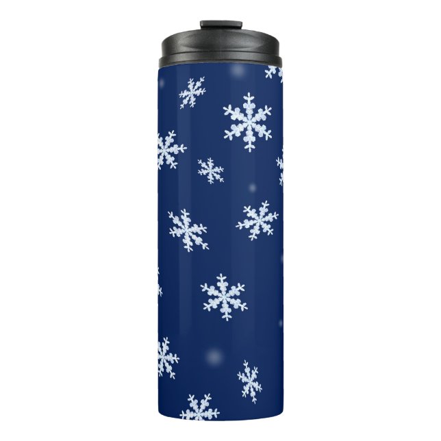 Snowflakes Thermal Tumbler (Front)