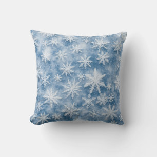 Snowflakes Throw Pillow