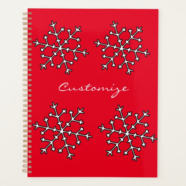 Snowflakes Thunder_Cove  Planner (Front)