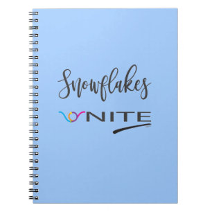 Snowflakes-Unite! Political Liberal Resist Spiral Notebook