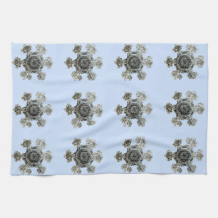 Snowflakes Violet Kitchen Towels