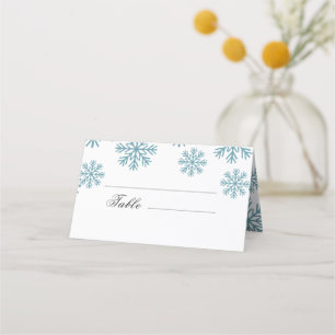 Snowflakes Wedding Place Card