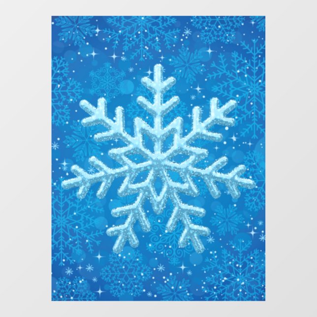 Snowflakes Window Cling (Sheet)