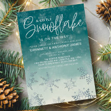 Snowflakes Winter Baby Shower 