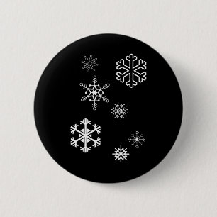Snowflakes Winter Is Here And The Snow 6 Cm Round Badge