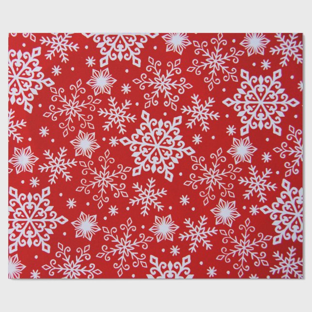 Snowflakes Wrapping Paper (Flat)