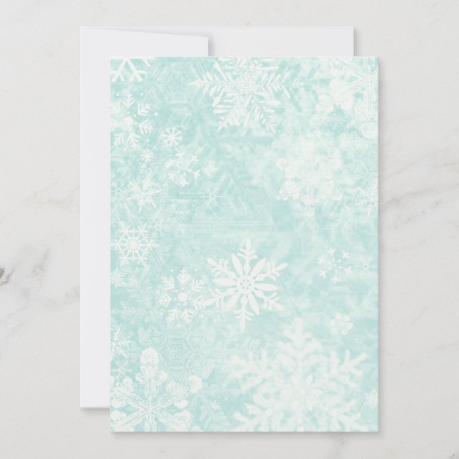 Snowflurries Invitation (Front)