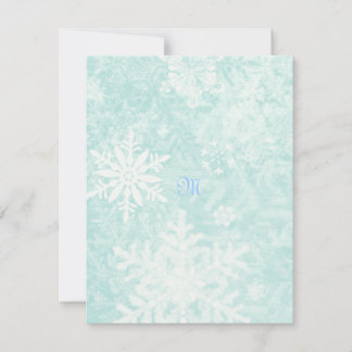 Snowflurries Rsvp Card